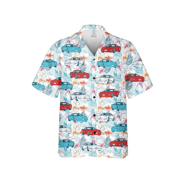 C5 Corvette Men's Red White & Blue Hawaiian Shirt