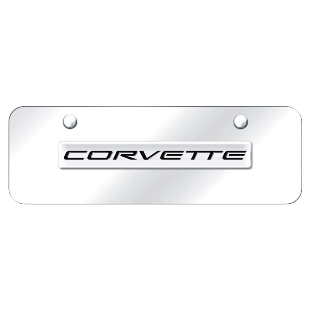 C5 Corvette Script Mini License Plate | Corvette Store Online