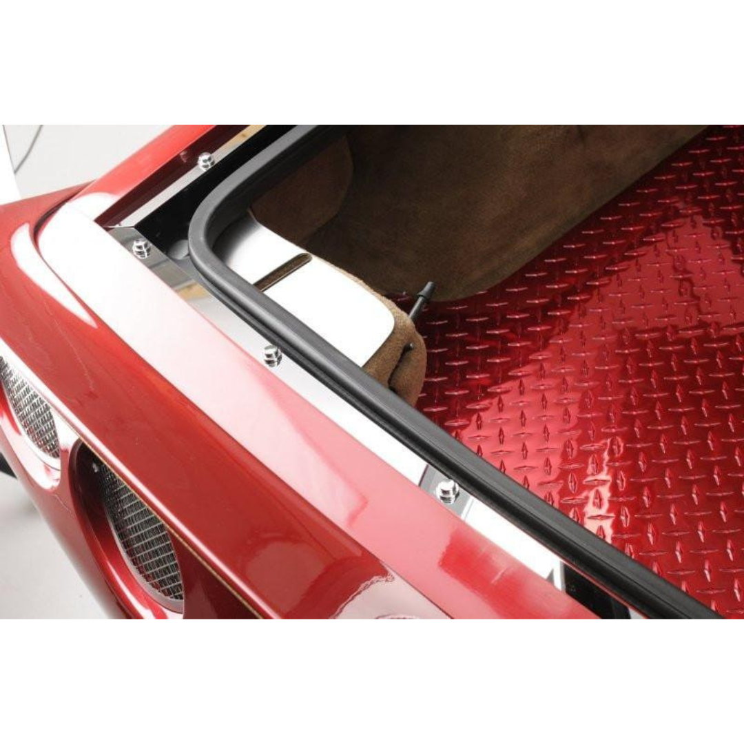 C5 Corvette Convertible Rear Deck Trim 3Pc Kit - Polished Stainless Steel
