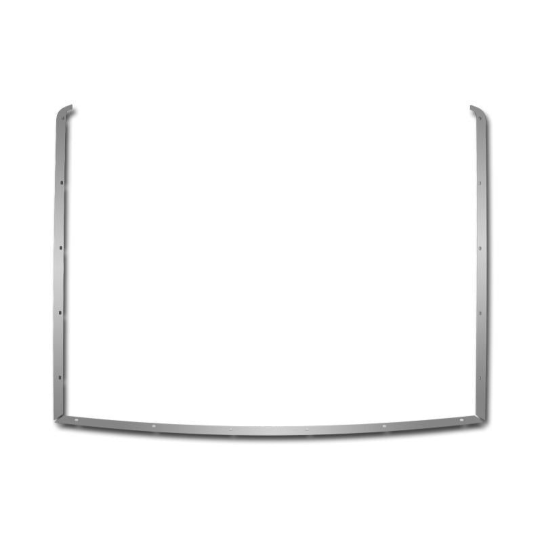 C5 Corvette Convertible Rear Deck Trim 3Pc Kit - Polished Stainless Steel
