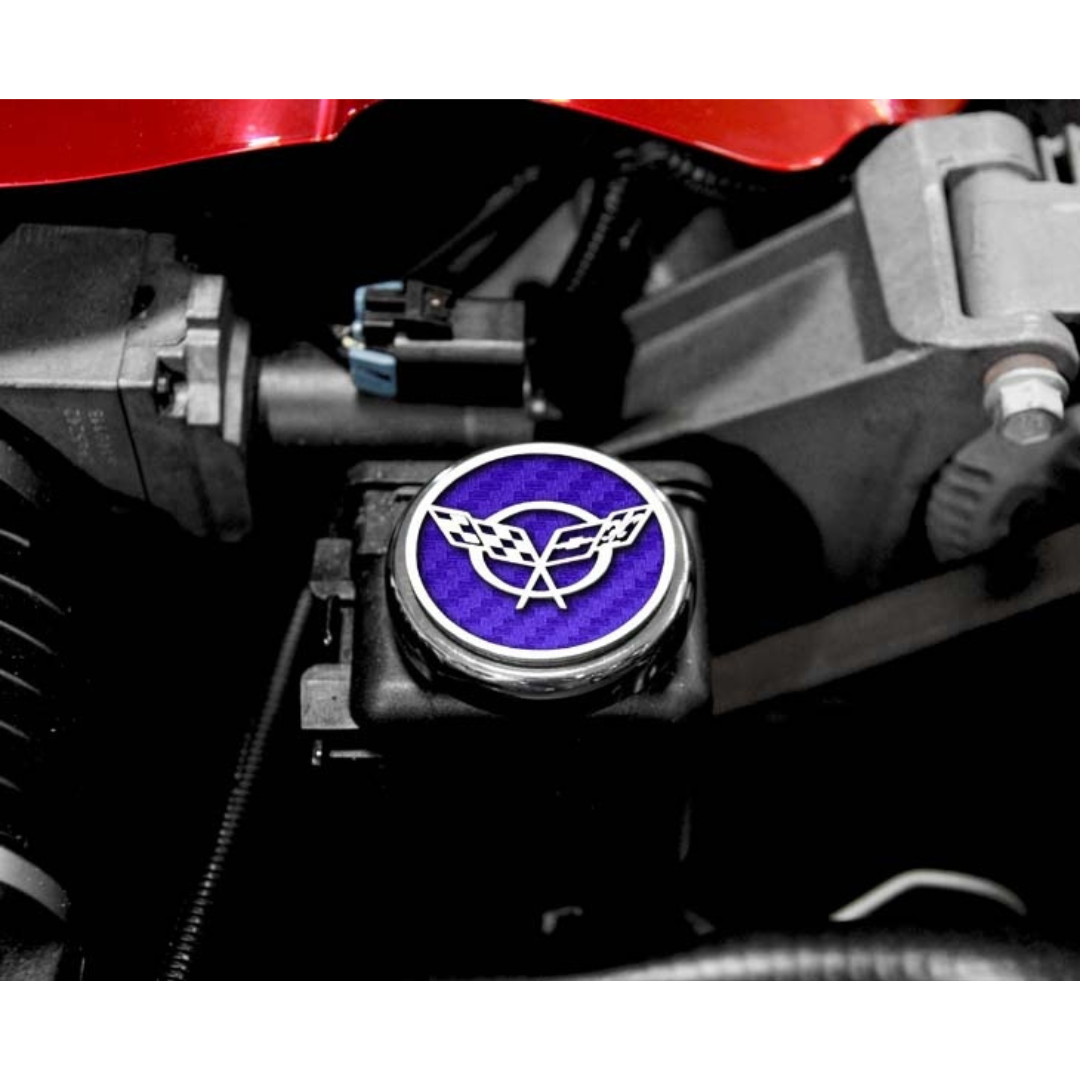 C5 Corvette Engine Fluid Cap Cover | 6Pc Slotted Set (Manual Transmission)