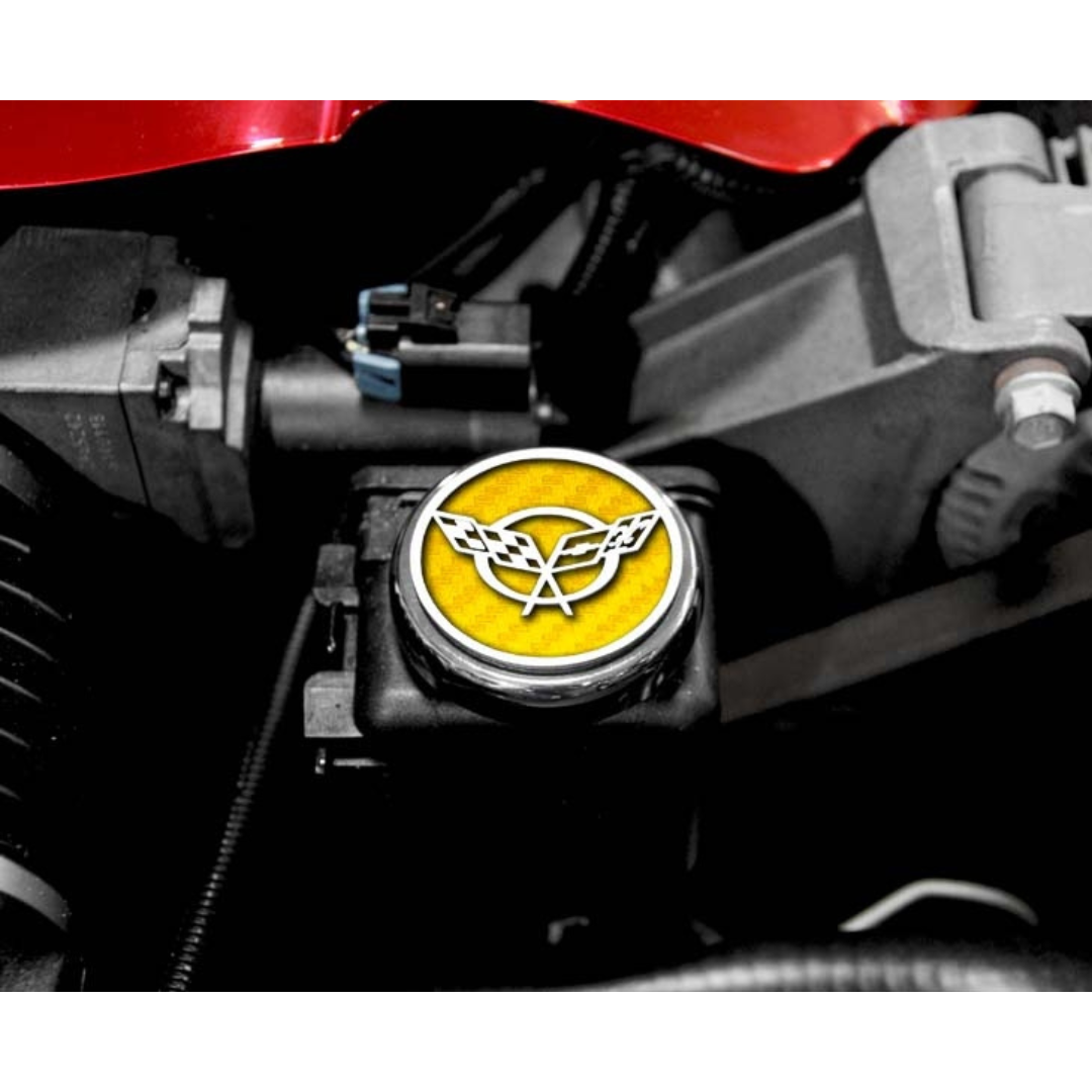 C5 Corvette Engine Fluid Cap Cover | 6Pc Slotted Set (Manual Transmission)