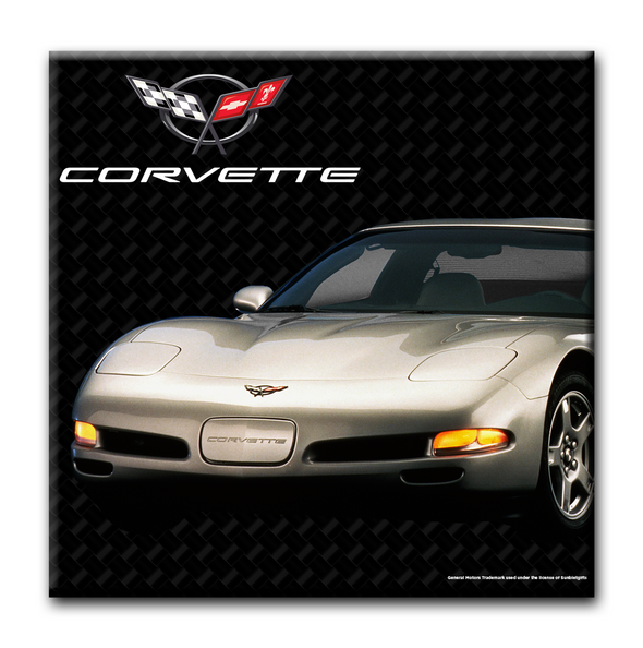 C5 Corvette Ceramic 4x4 inch Coaster Gold, Made in the USA