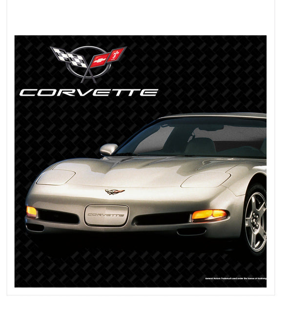 C5 Corvette Ceramic 4x4 inch Coaster Gold, Made in the USA