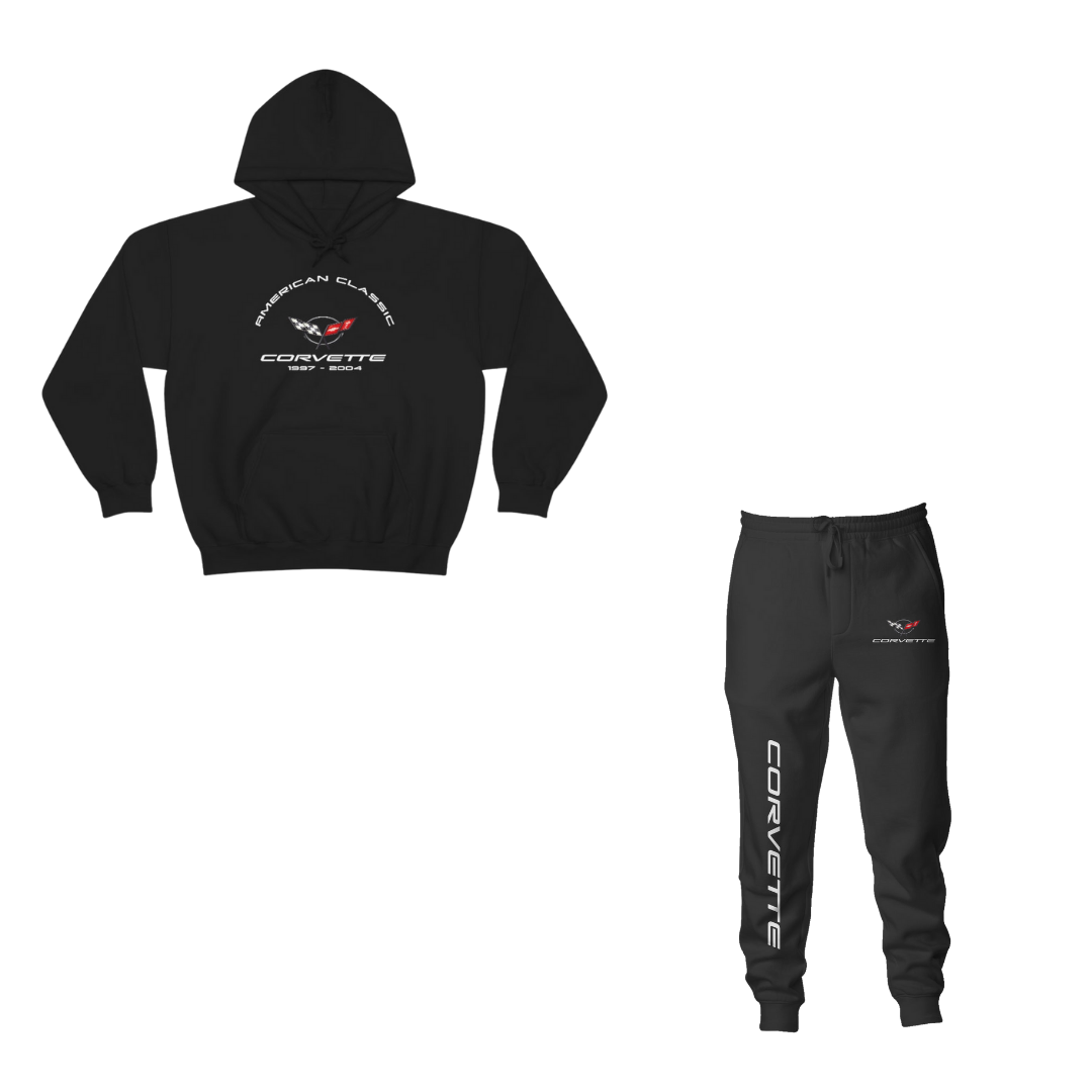 C5 Corvette Comfort Bundle – Heavy Blend Hoodie & Fleece Joggers