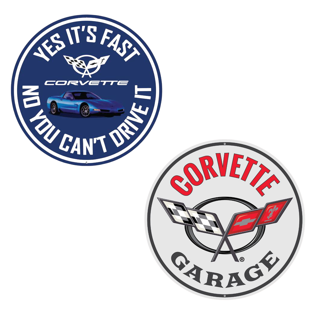 C5 Corvette Garage Sign Set