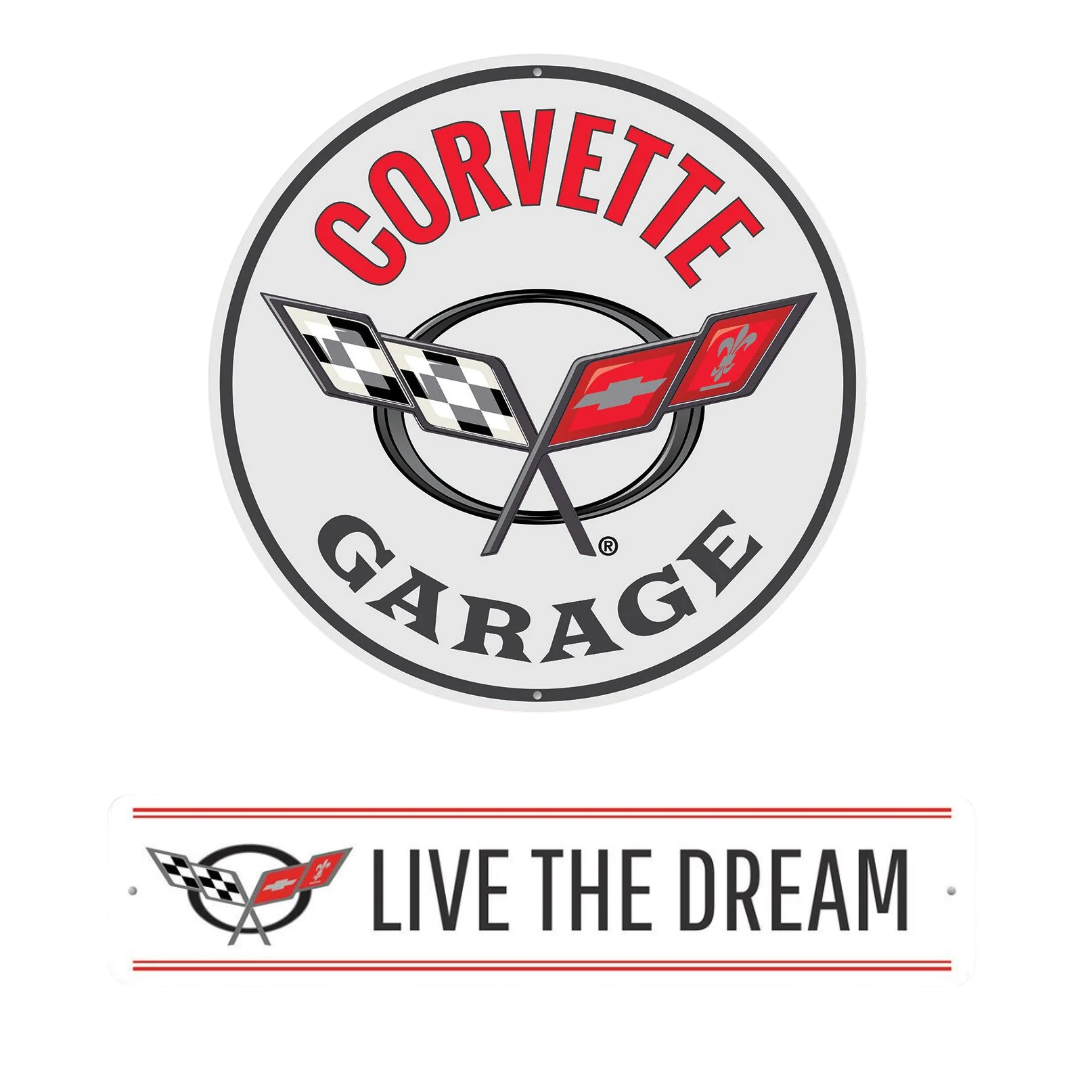 C5 Corvette Garage Wall Decor Sign Set