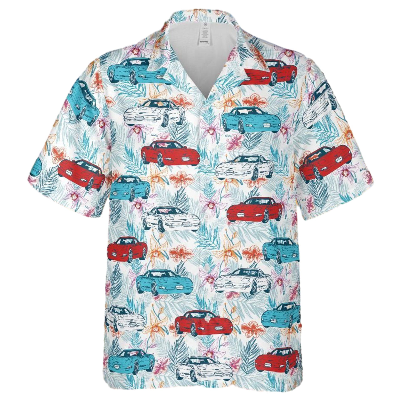 C5 Corvette Men's Red White & Blue Hawaiian Shirt