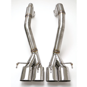 C6 Corvette Bullet Axle Back Exhaust System (2005-2013) Oval Tip