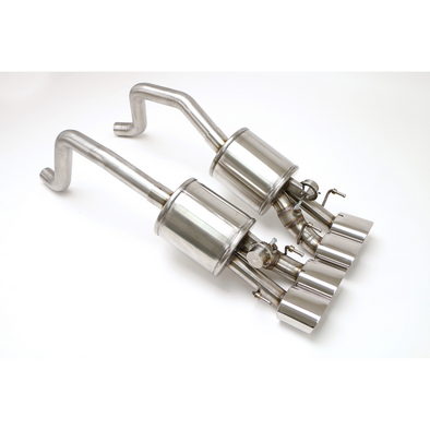 C6 Corvette Fusion Bi-Modal Axle Back Exhaust System (2005-2013) Oval Tips - Factory NPP Vehicle