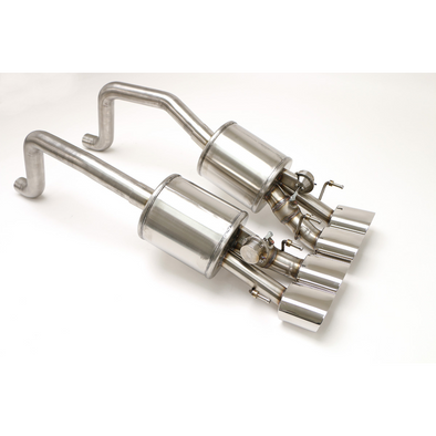 C6 Corvette Fusion Bi-Modal Axle Back Exhaust System (2005-2013) Oval Tips - Non-NPP Equipped Vehicle