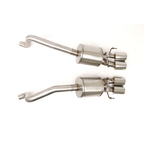 C6 Corvette Fusion Bi-Modal Axle Back Exhaust System (2005-2013) Round Tips - Non-NPP Equipped Vehicle