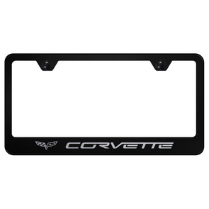 c6-corvette-license-plate-frame-black-stainless-steel