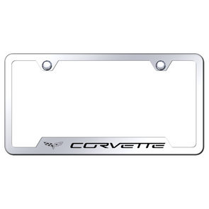 C6 Corvette License Plate Frame - Chrome