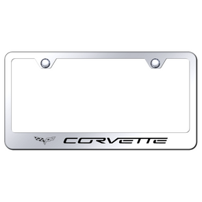 c6-corvette-license-plate-frame-mirrored-stainless-steel