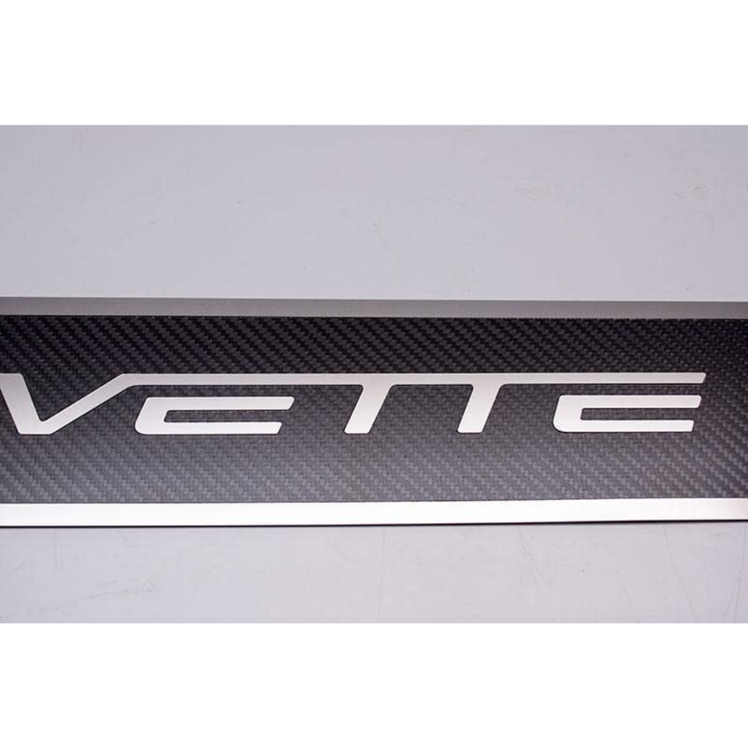 C6 Corvette Script Outer Door Sills Carbon Fiber