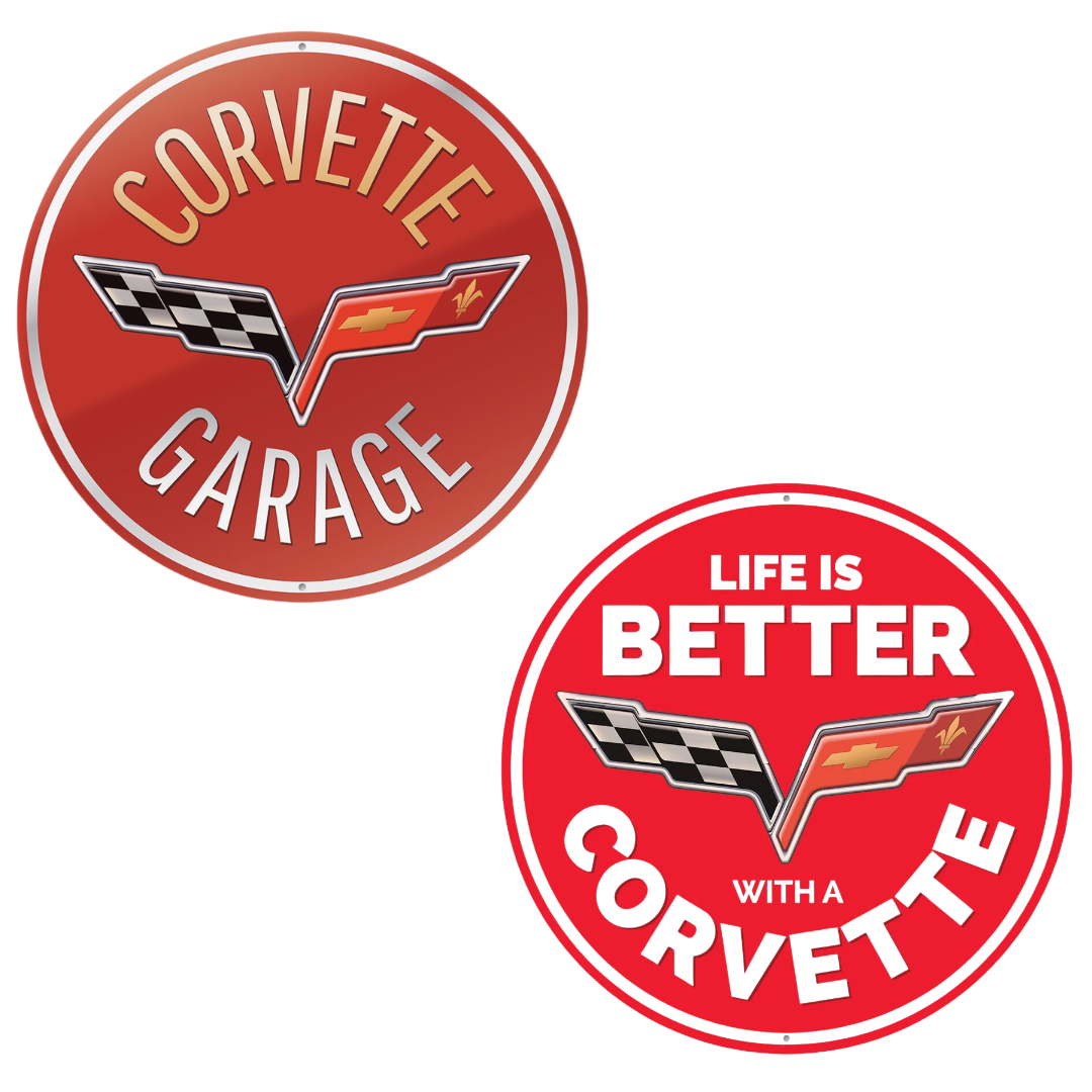 C6 Corvette Garage Sign Set