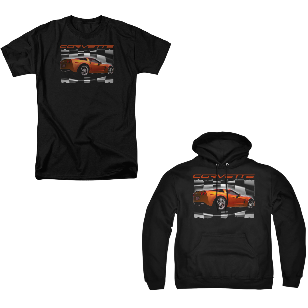 C6 Corvette Z06 Orange Vette Black Bundle – Hoodie + Tee