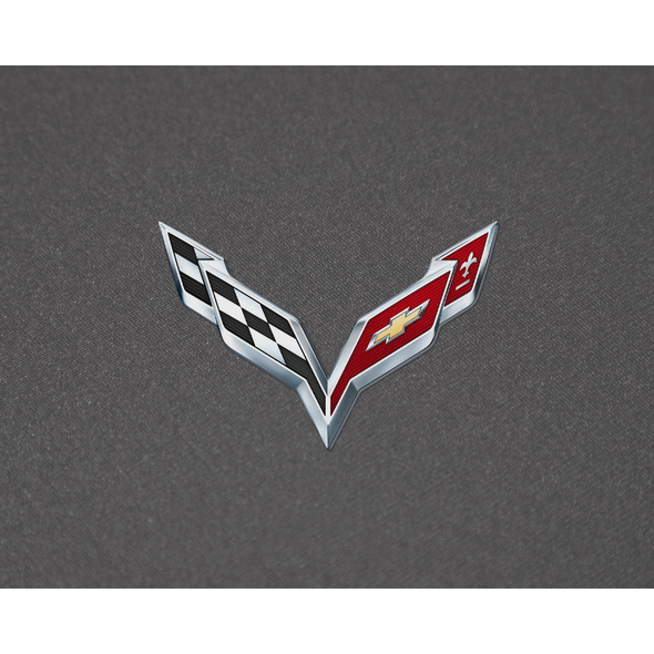 C7 Corvette Holda Stretch Indoor Car Cover with Logo - Gray