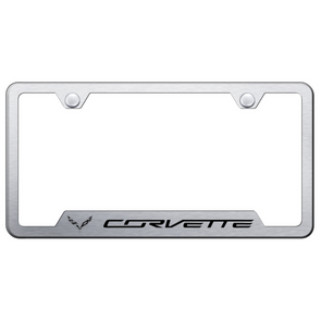 C7 Corvette License Plate Frame - Brushed