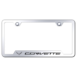 C7 Corvette License Plate Frame - Mirrored