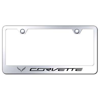 c7-corvette-license-plate-frame-mirrored-stainless-steel
