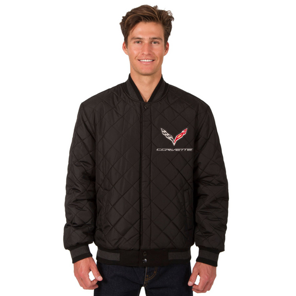 C7 Corvette Reversible Wool and Leather Jacket