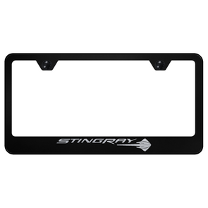 c7-corvette-stingray-license-plate-frame-black-stainless-steel