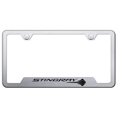 c7-corvette-stingray-license-plate-frame-brushed