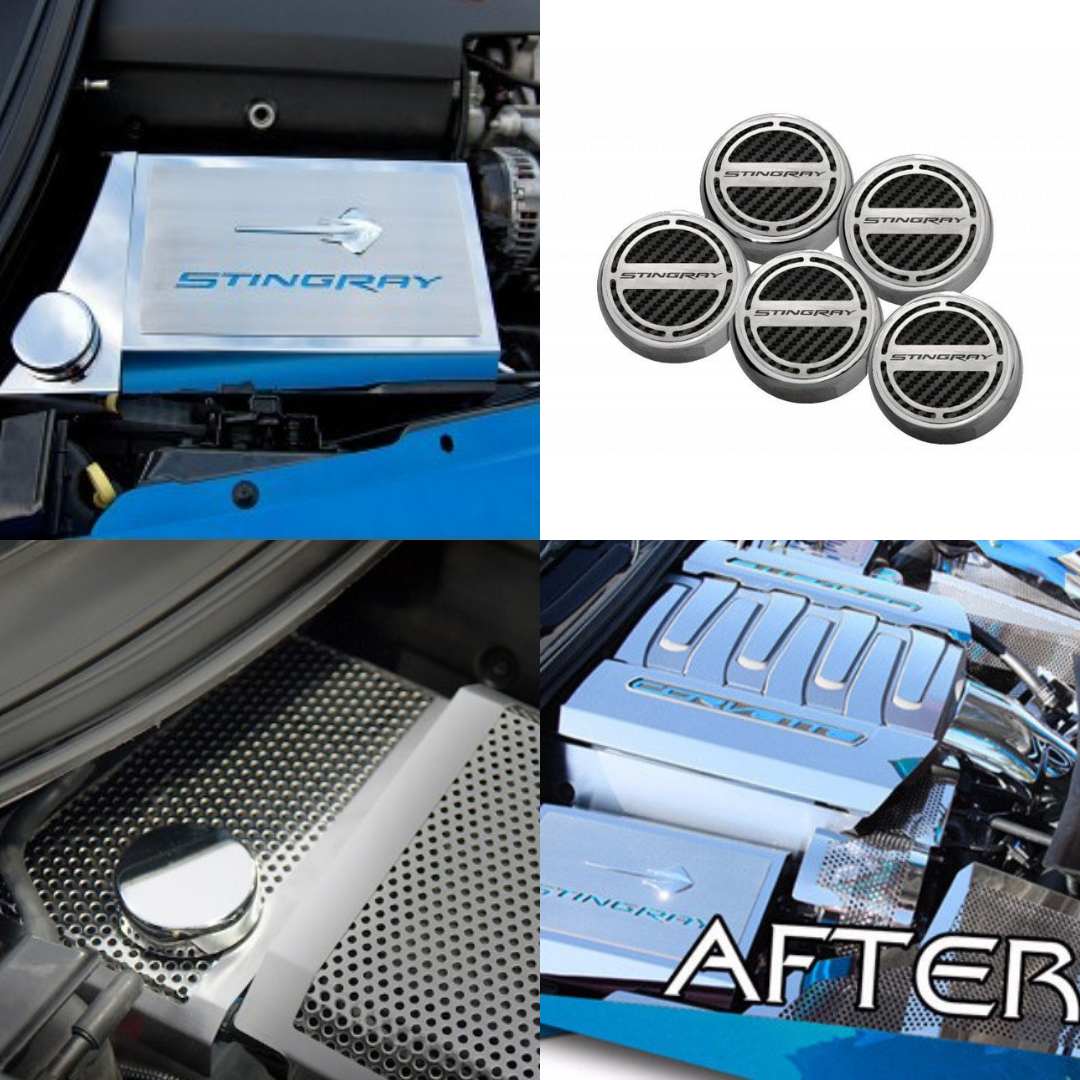 C7 Corvette Stingray Engine Bay Dress-Up Bundle | American Car Craft | 2014-2019