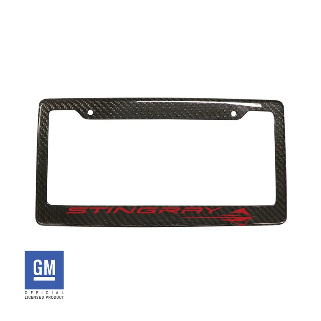C8 CORVETTE STINGRAY LICENSE PLATE FRAME - CA