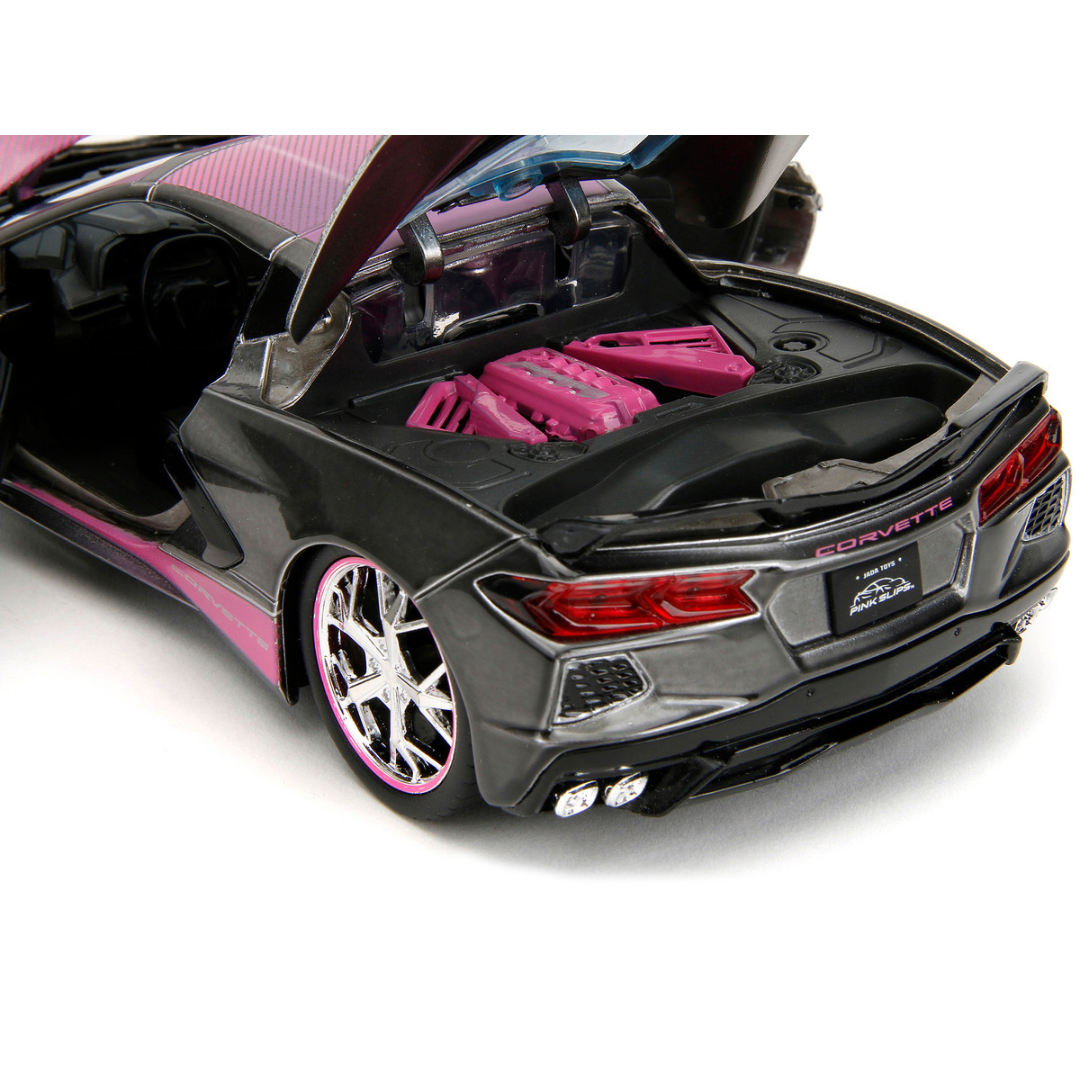 c8-chevrolet-corvette-stingray-pink-slips-1-24-diecast-model-car-by-jada