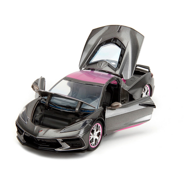 c8-chevrolet-corvette-stingray-pink-slips-1-24-diecast-model-car-by-jada
