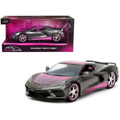c8-chevrolet-corvette-stingray-pink-slips-1-24-diecast-model-car-by-jada