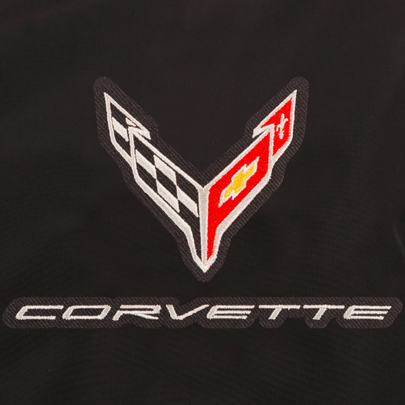 C8 Corvette Black Nylon Bomber Jacket