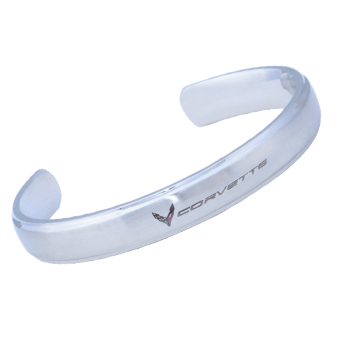 c8-corvette-ladies-stainless-steel-cuff-bracelet