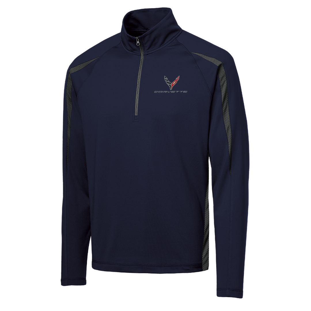 corvetteLAppartementカットソー☆ C8 Corvette Textured Fleece Snap Front Pullover