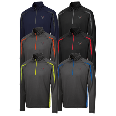 Men's C8 Corvette Stretch Half Zip Pullover