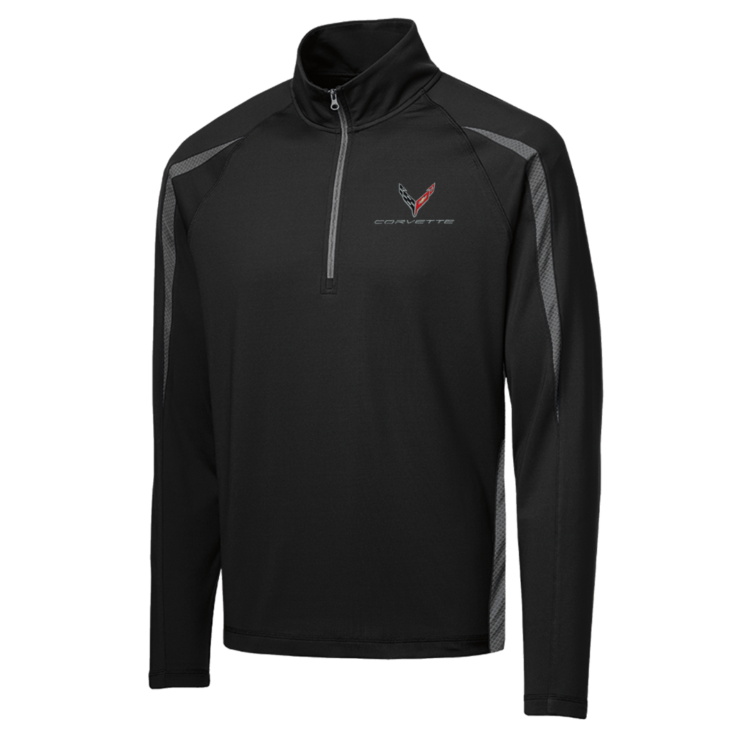 Men's C8 Corvette Stretch Half Zip Pullover