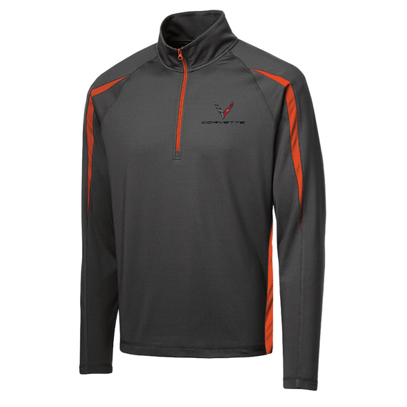 Men's C8 Corvette Stretch Half Zip Pullover