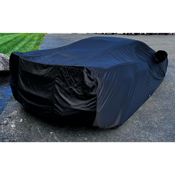 C8 Corvette Select-Fleece Car Cover - Black Satin