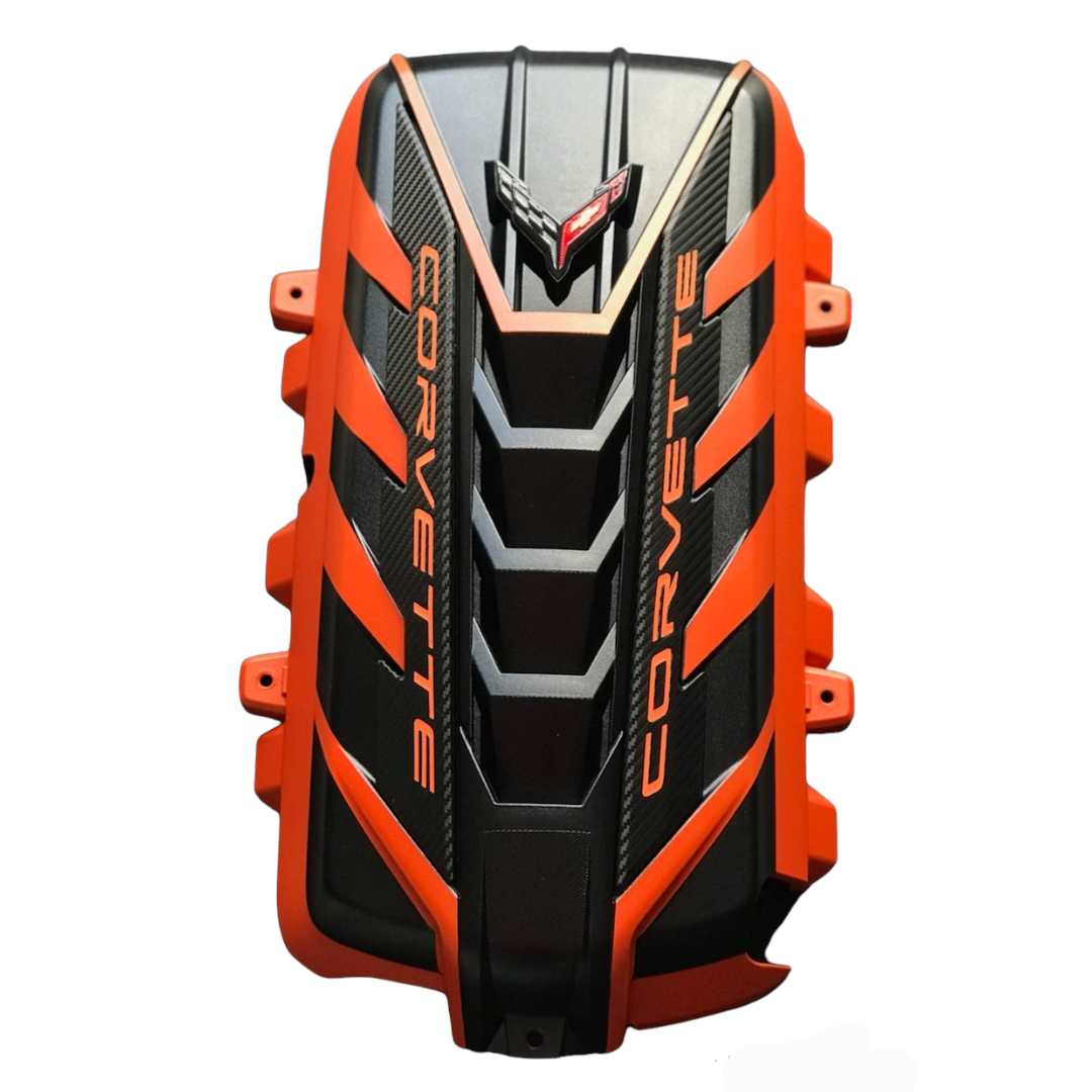 C8 Corvette Amplify Orange Engine Cover | Corvette Store Online