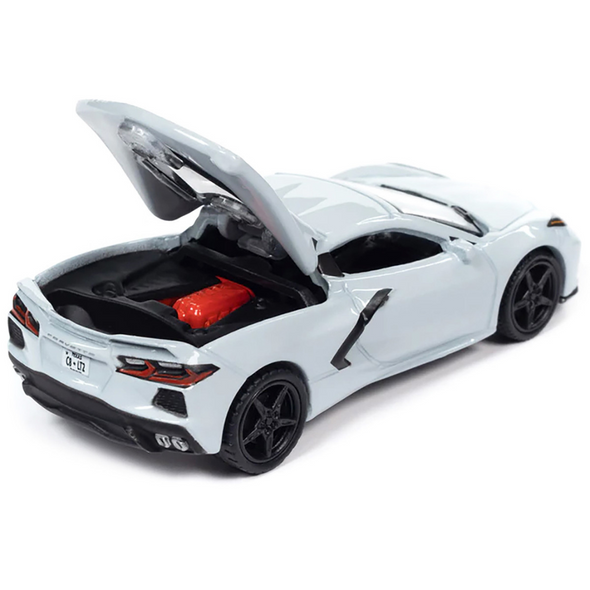 c8-corvette-stingray-ceramic-matrix-gray-limited-edition-1-64-diecast-model-car-by-auto-world