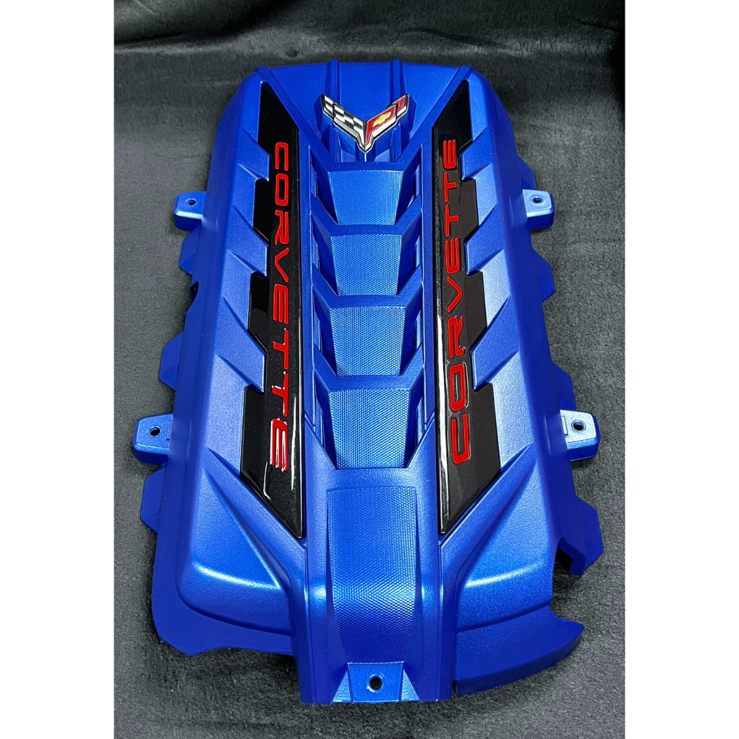 C8 Corvette Elkhart Lake Blue Engine Cover Corvette Store Online