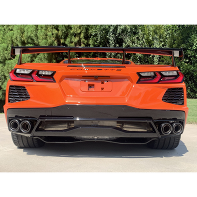 C8 Corvette Stingray Fusion Bi-Modal Axle Back Exhaust System (2020-2024) Carbon Fiber Tips