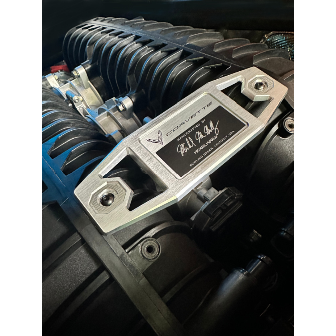 C8 Corvette Z06 Aluminum Engine Builder Plaque | Corvette Store Online