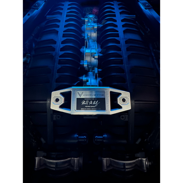 C8 Corvette Z06 Aluminum Engine Builder Plaque - Anodized