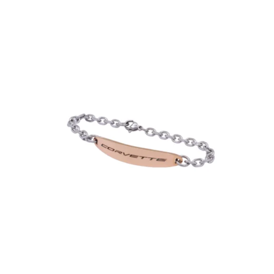 C8 Corvette Stainless Steel Rose Bracelet 7″