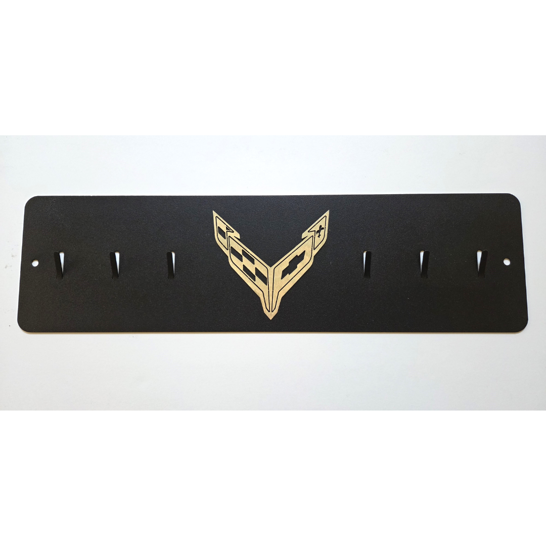 C8 Flags Corvette Key Rack