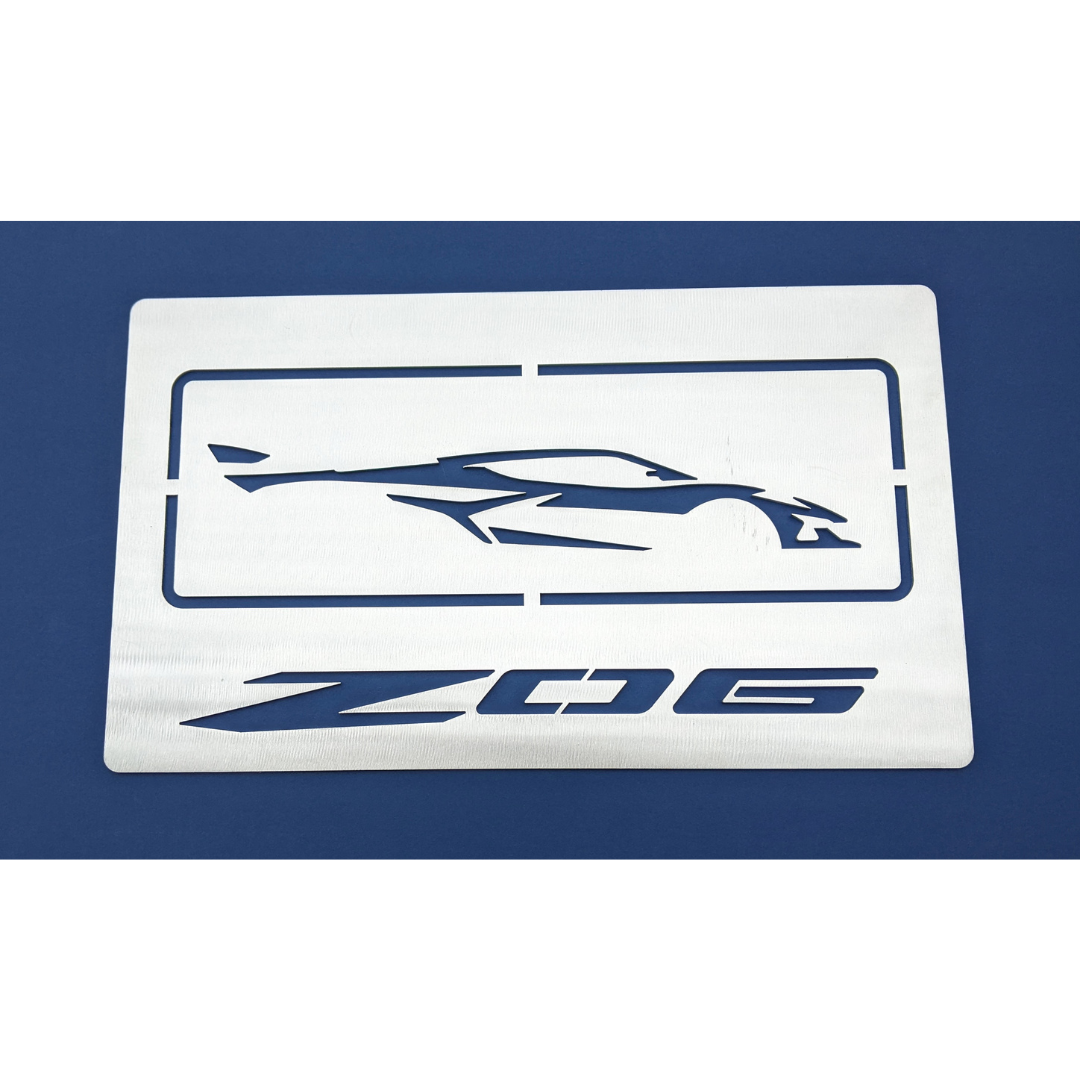 C8 Corvette Z06 Silhouette Wall Hanging